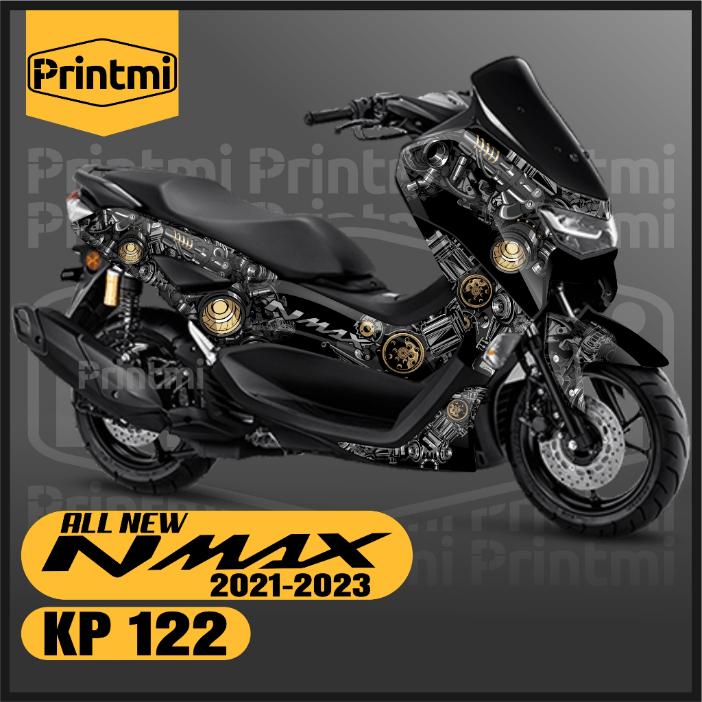 Printmi Stiker Decal Motor Nmax 155 New 2021 2022 2023 2024 Full Body Abs Connected Yamaha Variasi M