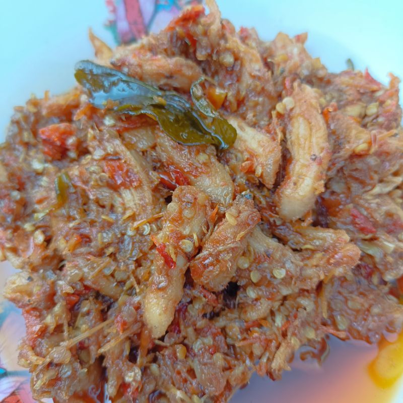 oseng/sambal ayam suwir pedas bu mun( 50 dan 150 gr)