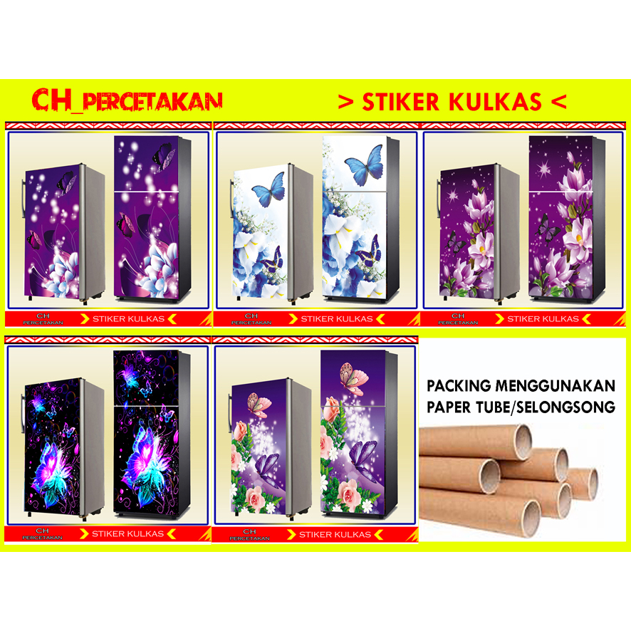 STIKER KULKAS, STIKER PINTU WC, WALLPAPER KULKAS, WALLPAPER PINTU KAMAR MANDI