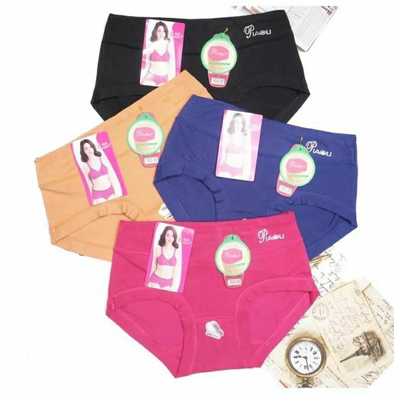 (6pcs)CD CEWEK.CELANA DALAM WANITA PIAOLI 1608.KARET LEBAR