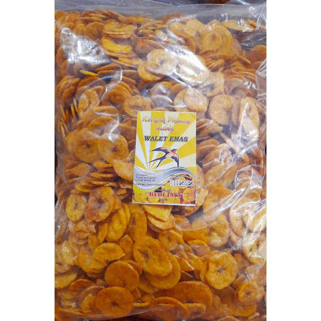 

1kg keripik pisang 3 varian manis / nangka / gepok