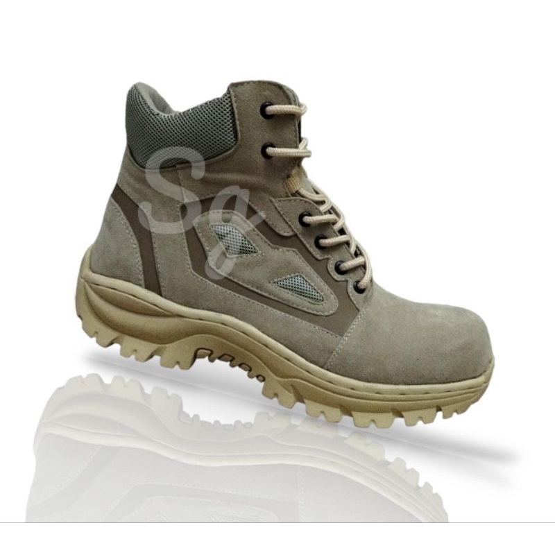 Sepatu Combat Boots PDL Light Speed Gurun (Krem) 8 Inci