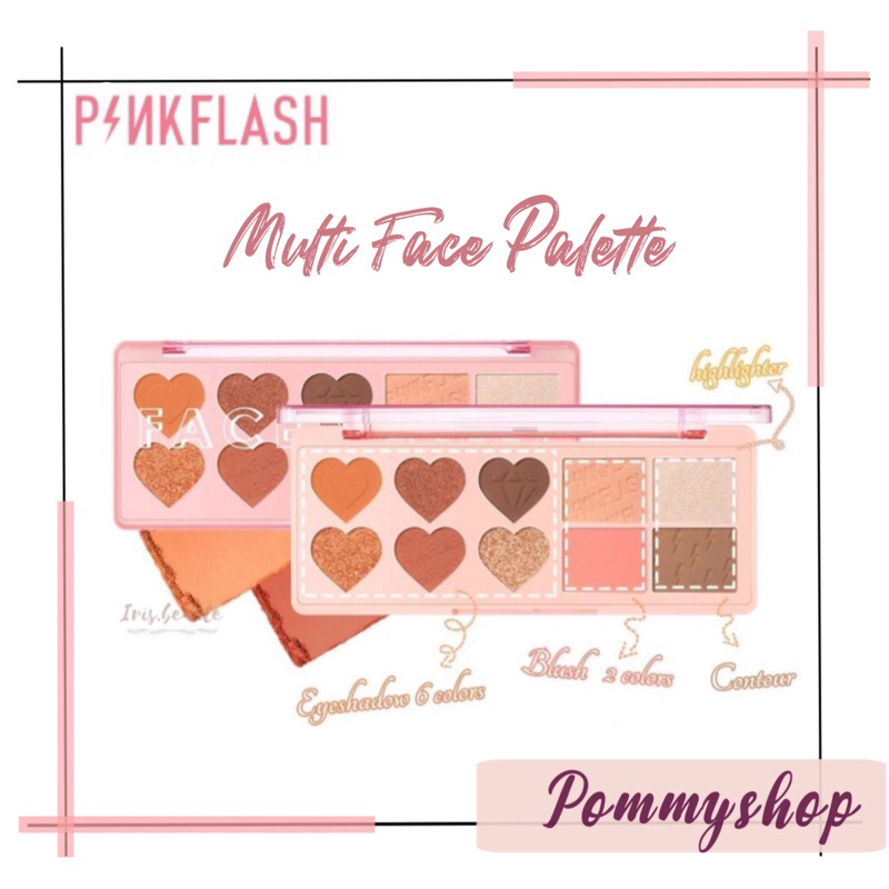 Pinkflash Multiple Face Palette | Eyeshadow | Blush | Highlighter | Contour