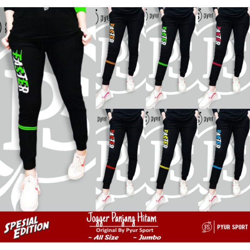 Pyur Sport Baju Senam Zumba aerobic-Celana Joger Panjang