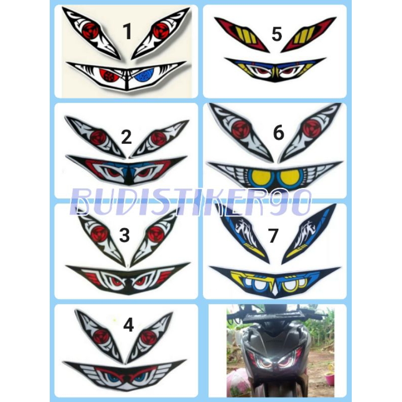 Stiker lampu depan+sein beat new/deluxe 2020-2023