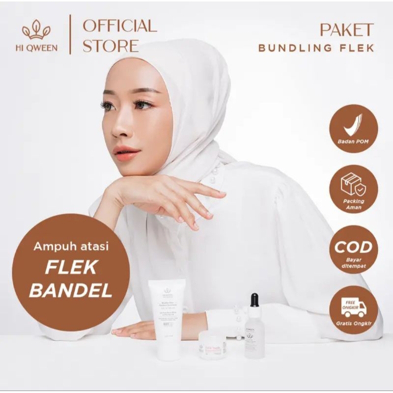 Paket Lengkap Hiqween Skin Nutrition | Paket Bundling Flek | (Ampuh Atasi Flek Bandel)