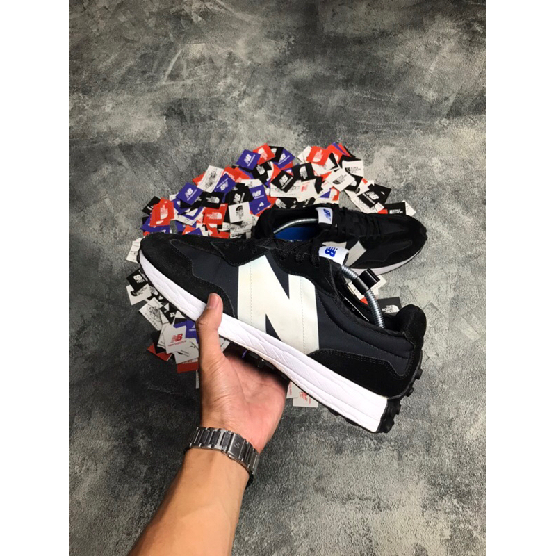 SEPATU NB 327 BW MS327CPG INC SADDLE SHOES