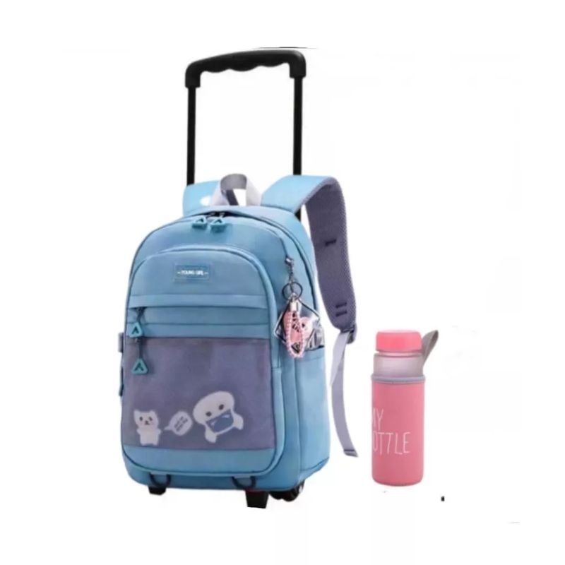 COD Tas Ransel Troly Motif Hantu Free botol Mybottle