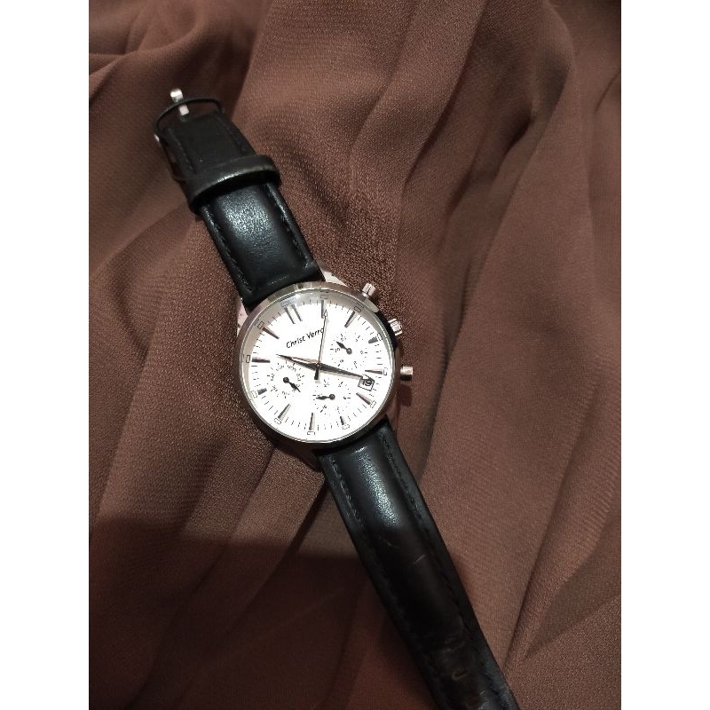 Jam Tangan second Christ Verra Black