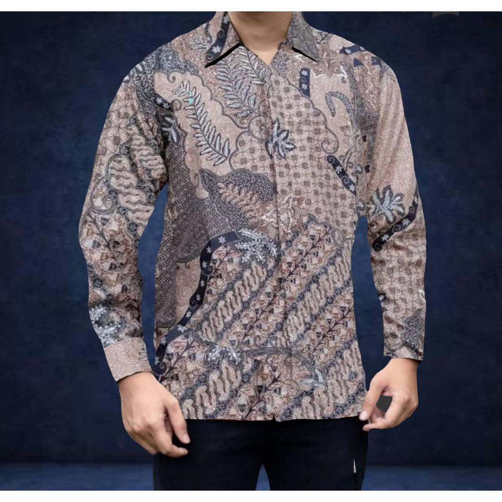 Kemeja Batik Pria lengan panjang terlaris terbaru Baju Batik Pria