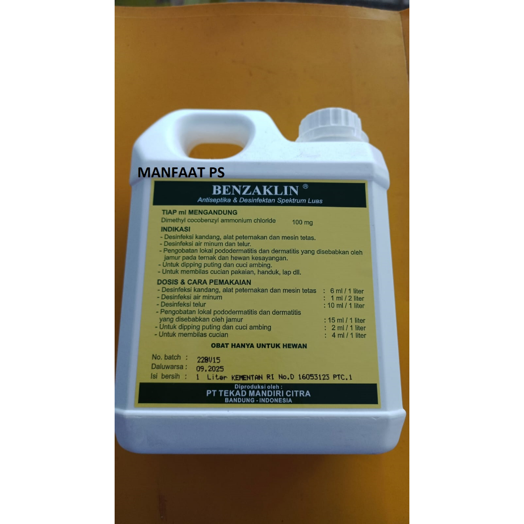 Benzaklin - Antiseptika & Desinfektan 1 Liter