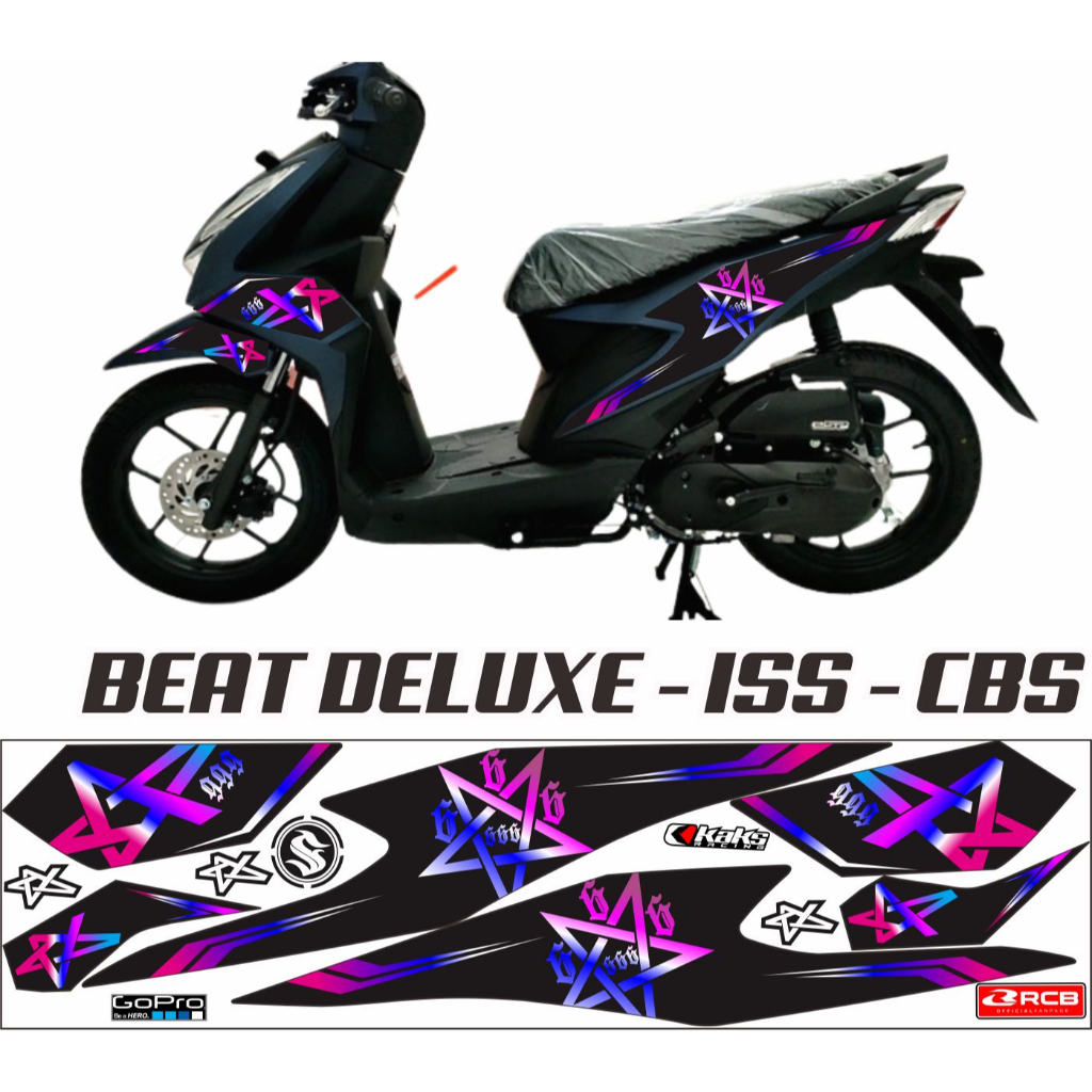 STRIPING BEAT ISS CBS 2022/ STIKER LIS BODY BEAT NEW 2019 2020 2023 DELUXE STIKER MEDUSA VARIASI MOT