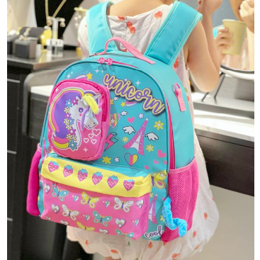 VEST TAS RANSEL ANAK BESAR UNTUK SD DINO/UNICORN/PANDA U2032