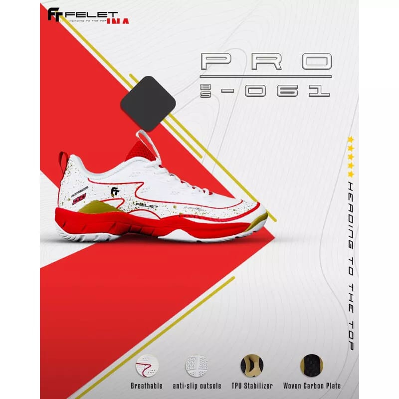 Sepatu Badminton FELET BS 061 BS061 Original