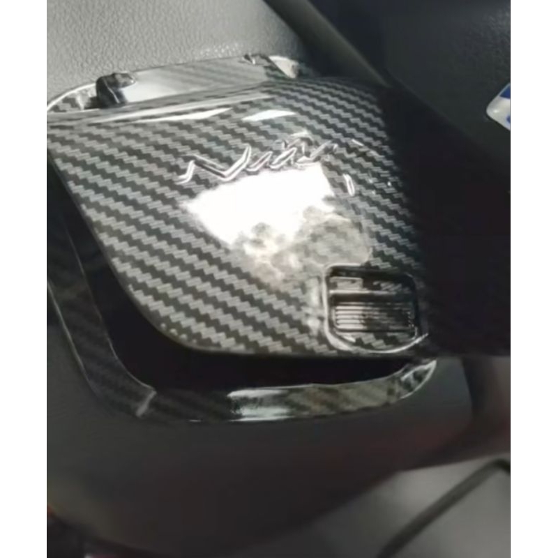 Tutup laci Bagasi Nmax Carbon V2 Cover laci Nmax new LVR Live racing