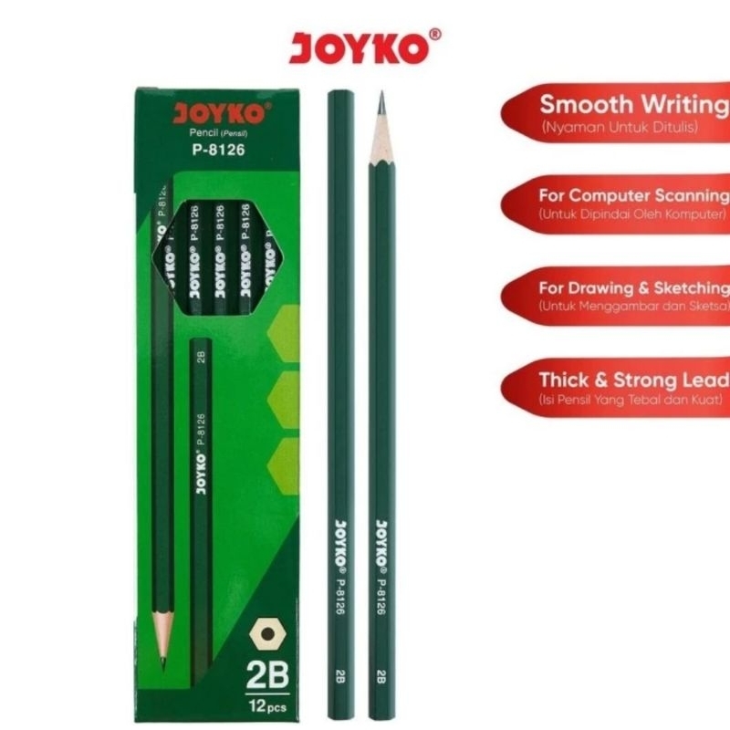 

Pensil 2B Joyko Standar Komputer