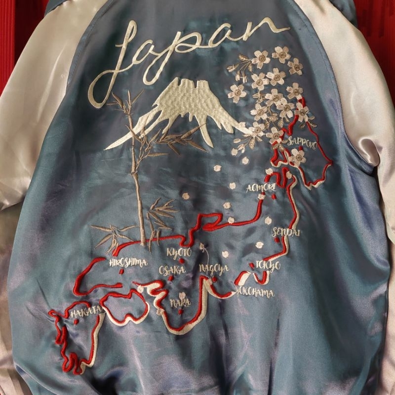 Sukajan Jacket Japan Map