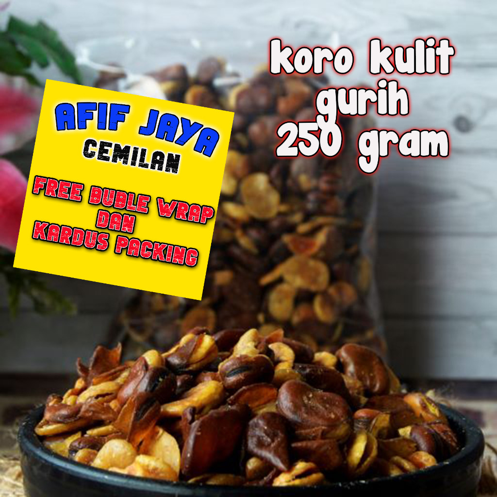 

Kacang koro kulit jaipong gurih kiloan 250 gram afif jaya cemilan