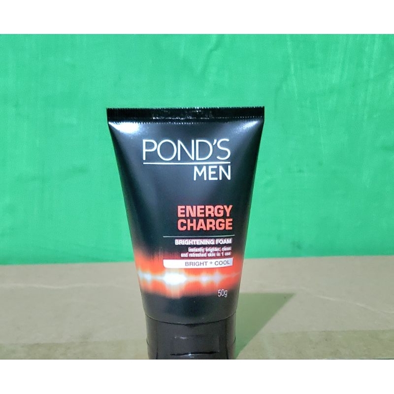Ponds Mens Energy Charge Brightening Foam Bright + Cool 50 gr
