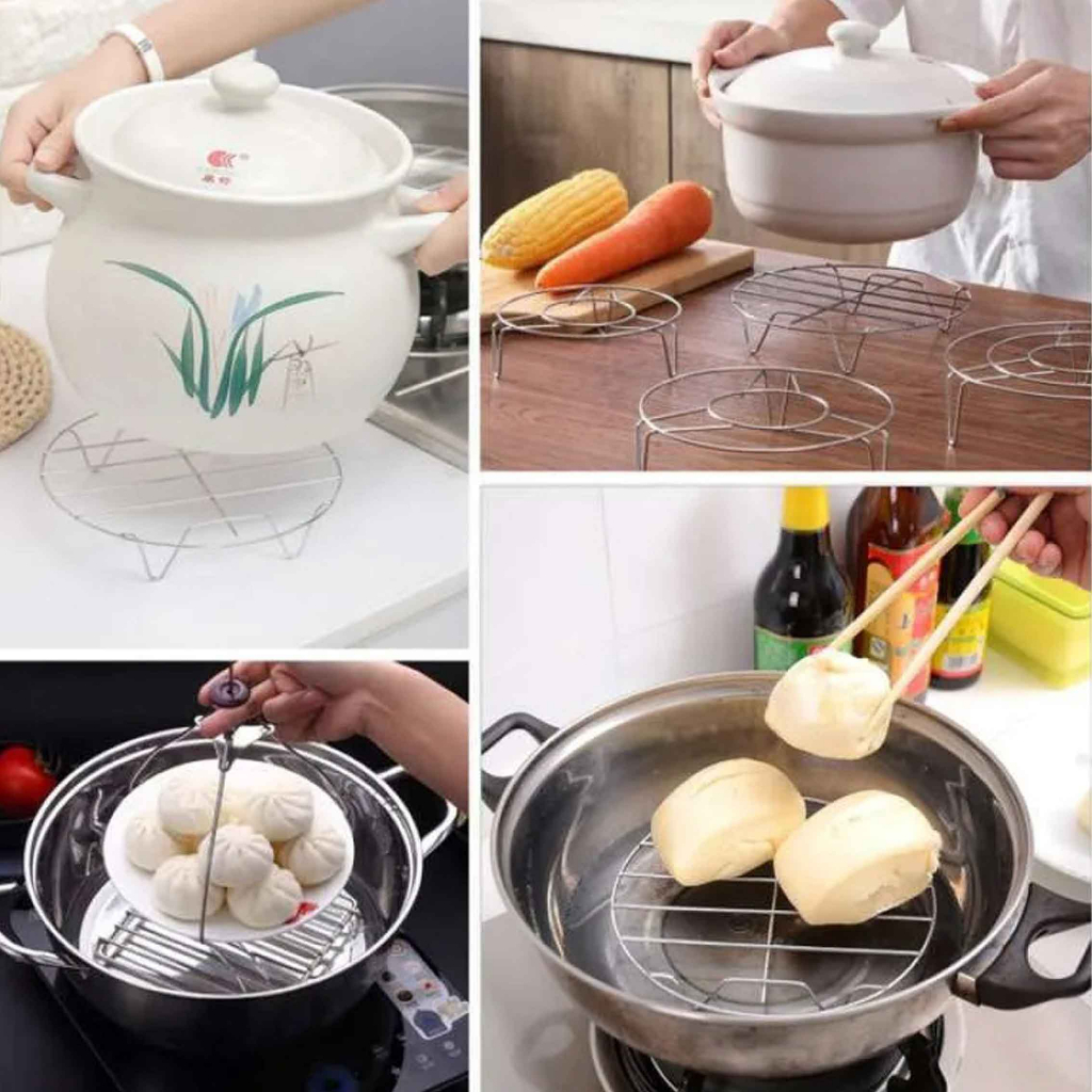 Tatakan Panas / Tatakan Bulat Besar / Tatakan Stainless / Multifungsi