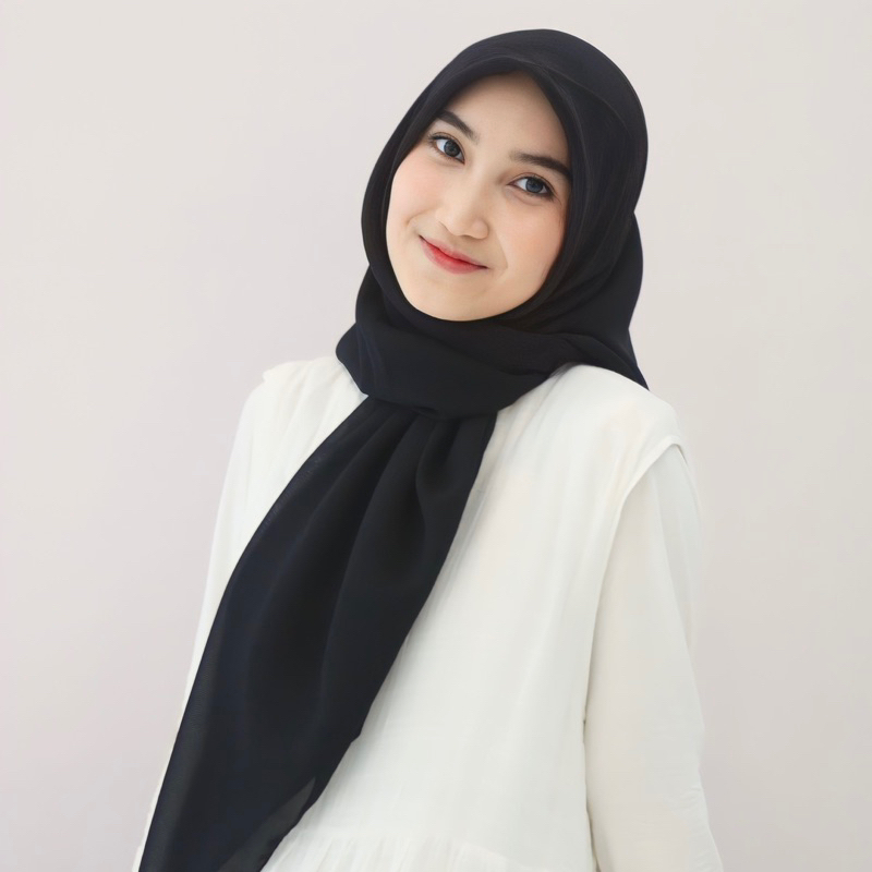 Dhinda Hijab - Plain Hijab Segi empat (Bella Square) (Polycotton) Hijab Basic Cantik