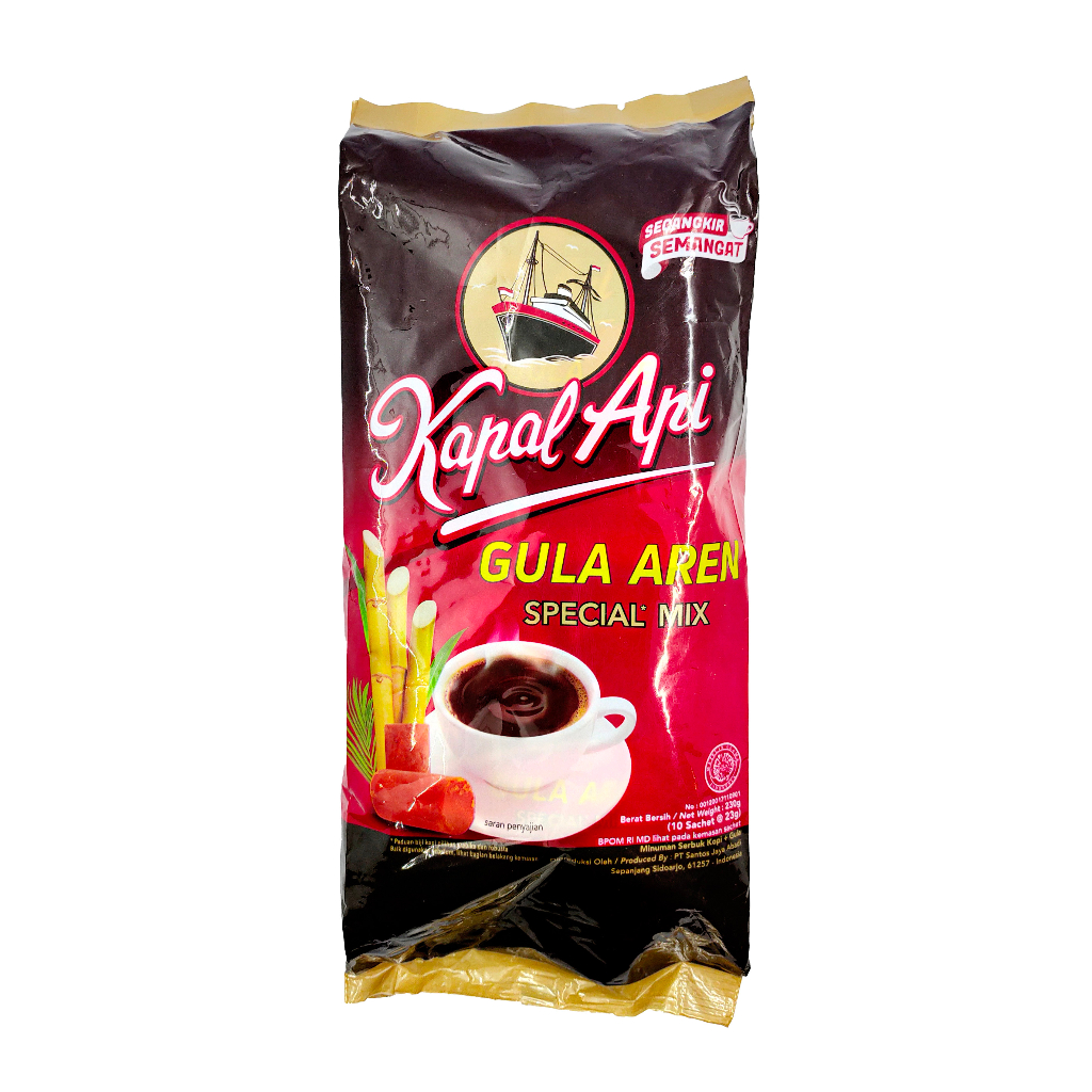 

KOPI KAPAL API SPECIAL MIX GULA AREN ISI 10'S