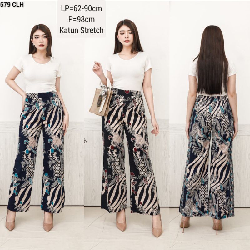 CELANA BATIK SIERA PANTS BAWAHAN KULOT WANITA 579 BAJU FASHION CEWEK