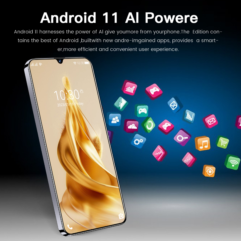 ?FLASH SALE?! HP murah Rino9 PRO Handphone android 4G/5G 12GB+512GB 7.5inci HD Layar Penuh Smartphone ?android handphone Hp Murah 4G baru ponsel pintar gudang hp murah hp bisa COD game seluler