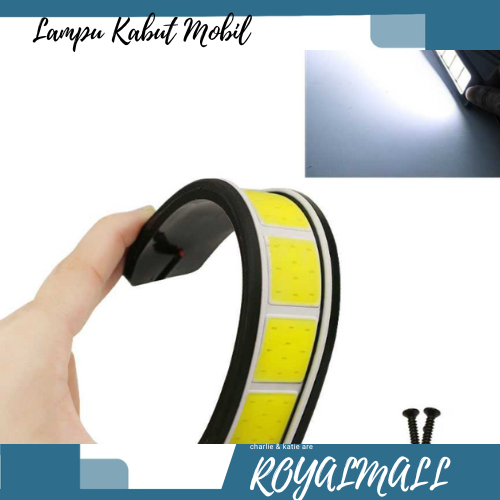 Lampu Kabut Mobil Foglamp LED COB DRL Waterproof Cool White 12V 190 mm / Lampu Foglamp Kabut Tembus 