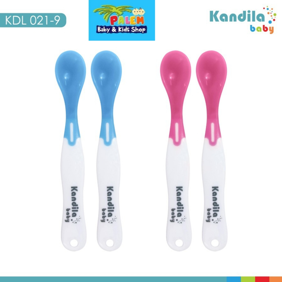 Kandila KDL021-9 Temperature Feeding Spoon Sendok Makan Anak isi 2