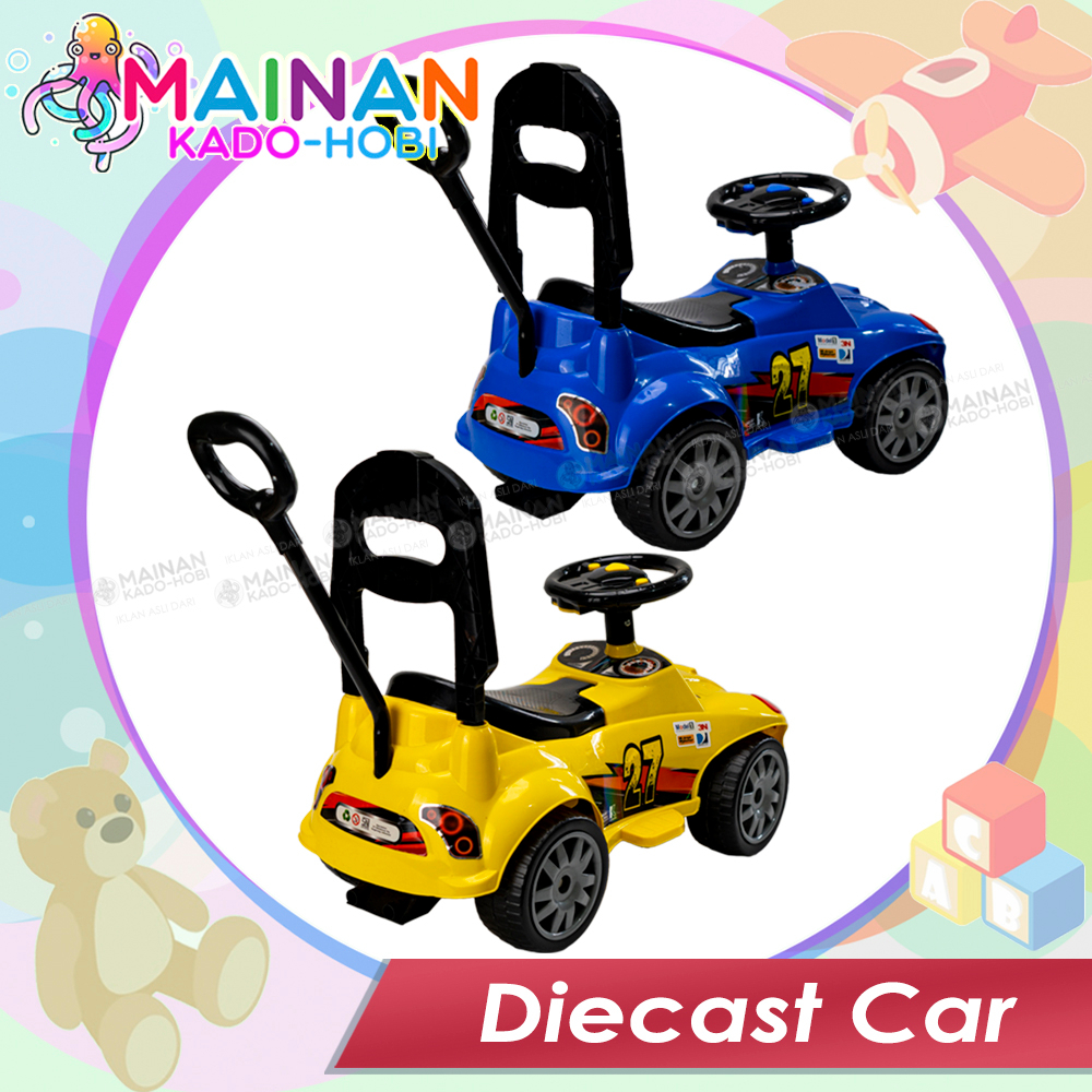 HADIAH ULANG TAHUN MAINAN ANAK DIECAST RACING CAR MOBIL DUDUK DORONG BALAP