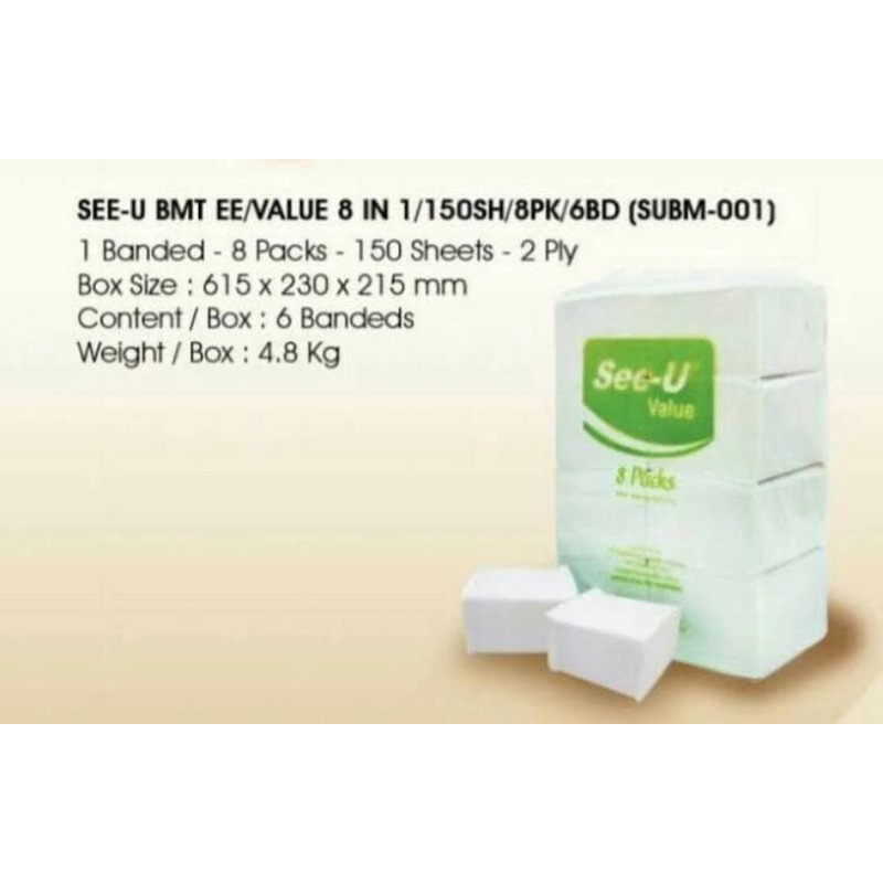 Tissue Pop Up See-U / Refill Tissue Meja See-U