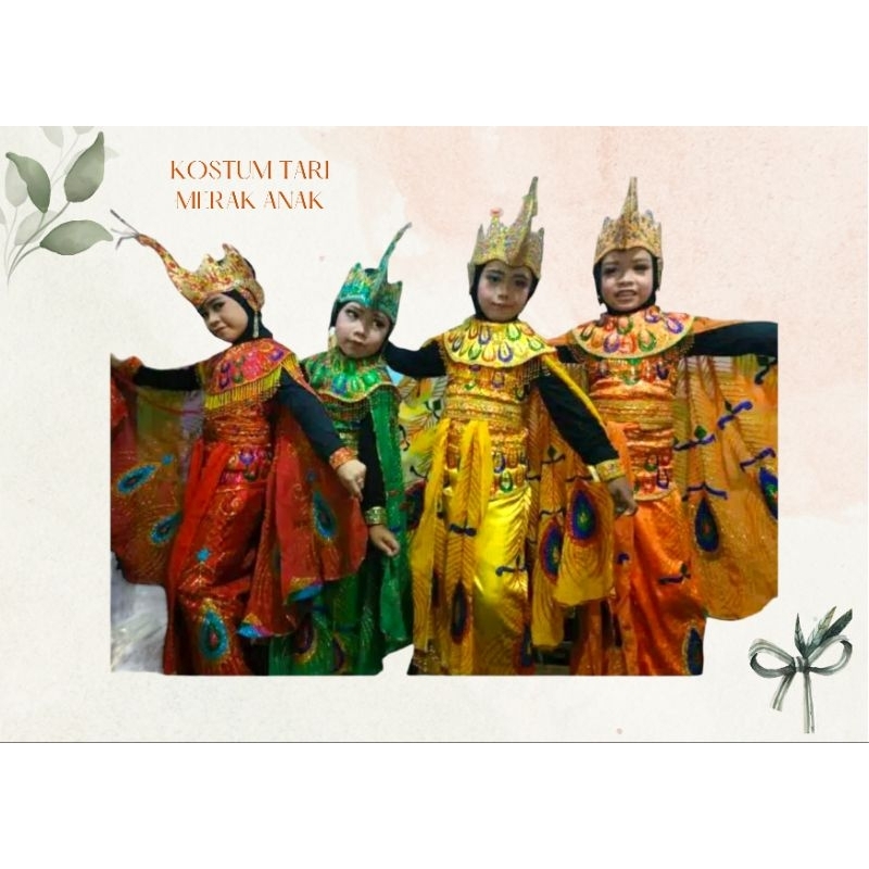 Kostum Tari Merak Anak