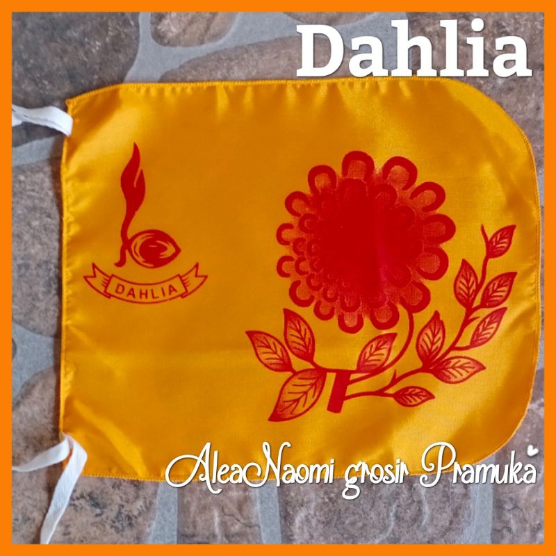 Bendera regu pramuka putri bunga dahlia bendera regu bunga Dahlia bendera regu dahlia