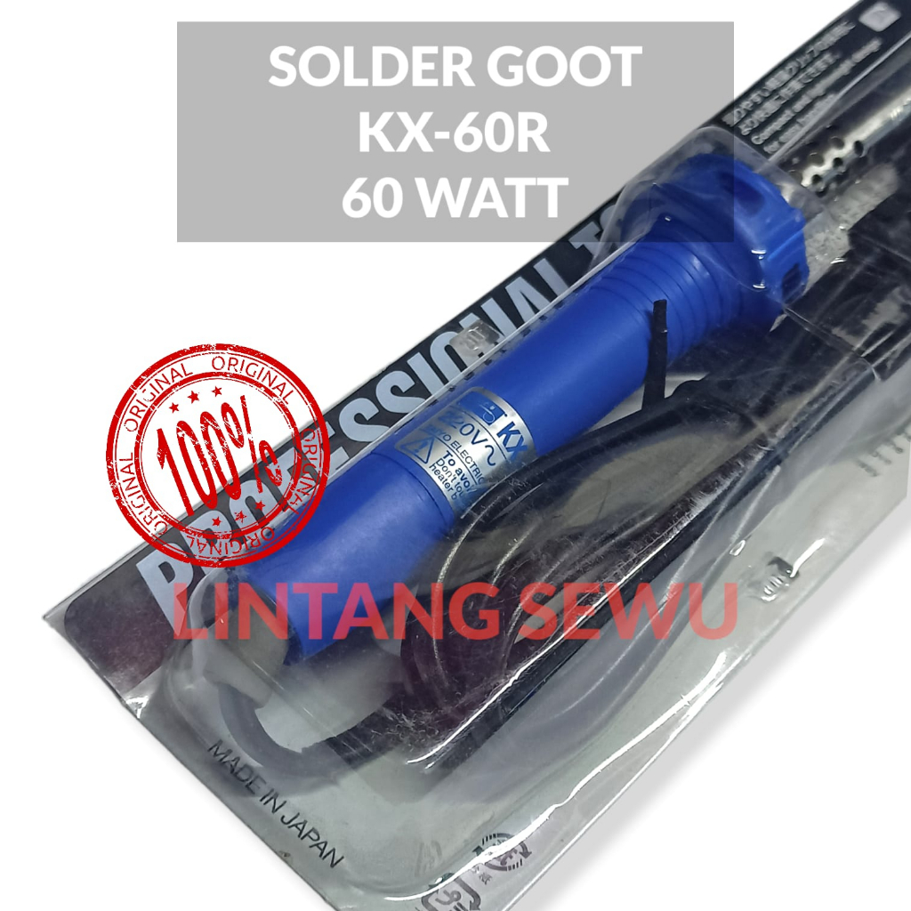 SOLDER 60W GOOT KX 60R ORIGINAL 60 WATT GOOD GUT GUD SOLDERING IRON GOOT 60W KX-60R