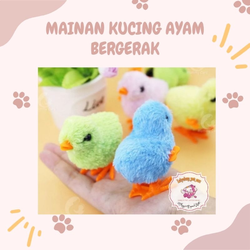 MAINAN KUCING AYAM BERGERAK