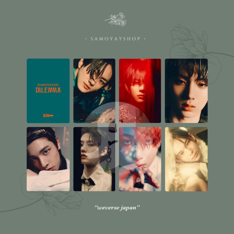 Photocard Enhypen Dimension : Dilemma Pob Pre-Order Benefit Weverse Japan Jungwon Heeseung Jay Jake 