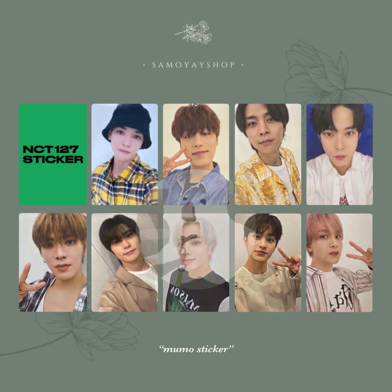 Photocard Nct 127 Mumo Sticker Taeil Johnny Taeyong Doyoung Yuta Jaehyun Jungwoo Mark Haechan