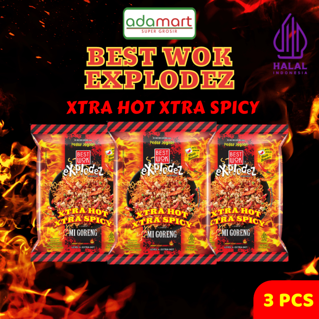 

Best Wok Varian Baru Pedas Level 4 Best Wok Xtra Hot Xtra Spicy (3 pcs)