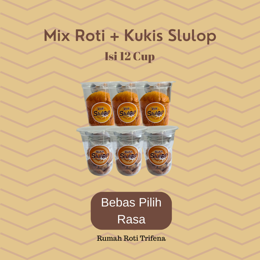 

1kg 1 lusin es roti celup + cereal cookies slulop by rumah roti trifena