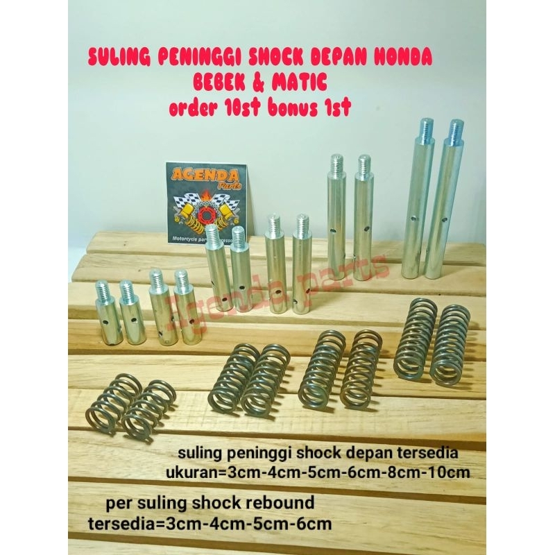 SULING PENINGGI SHOCK DEPAN HONDA BEBEK &amp; MATIC (order 10st bonus 1st)