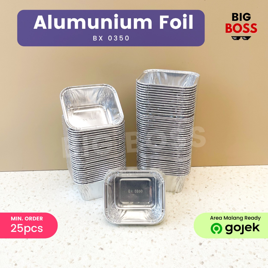 Aluminium Foil Tray Bx-0350 + Tutup Cup Macaroni Schotel / Pastel Tutup / Lasagna Mentai / Baked Pasta 100ml