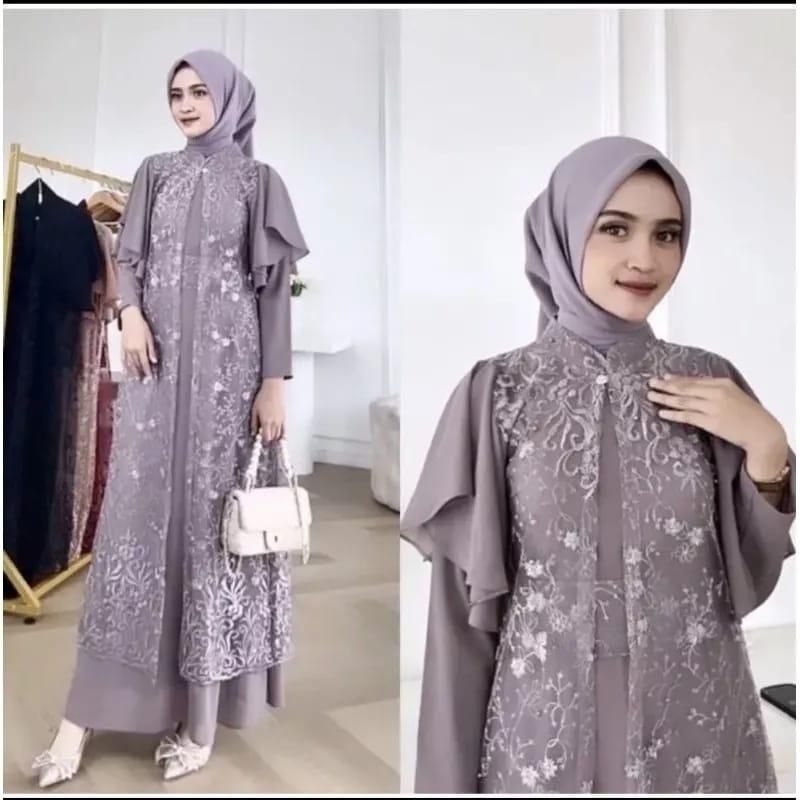 Gina Dress Pesta Mewah Inner Belt Outer Murah