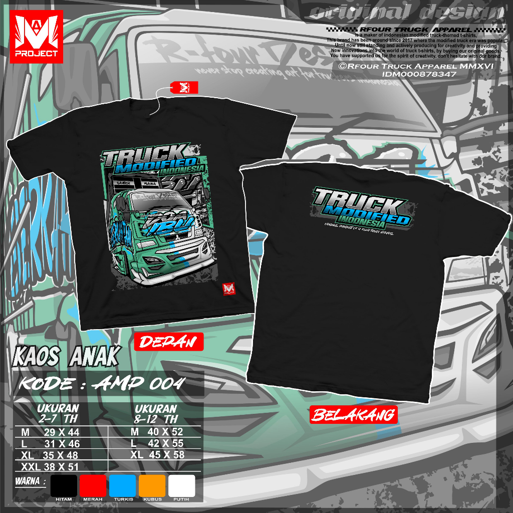 KAOS TRUK OLENG  ANAK KAOS TRUCK ANAK 2-12 TAHUN BAJU KAOS TRUK DOA IBU KAOS KATUN ANAK LAKI LAKI GAMBAR TRUCK TERBARU