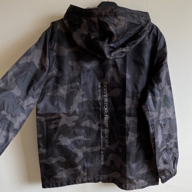 Jaket running hangten camo parasut