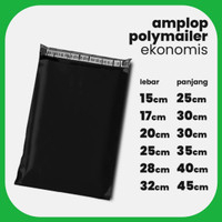 

STIK PACKING POLYMAILER HITAM POLYMER KANTONG OLSHOP BLACK isi 5