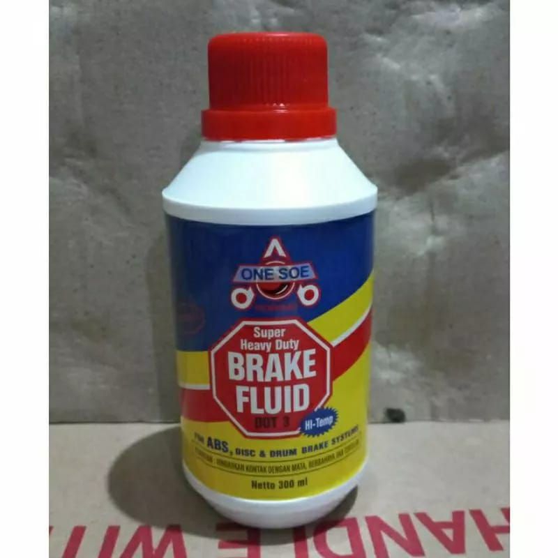 Minyak Rem Oli Rem one soe 300ml dot3 warna merah bisa untuk mobil/motor