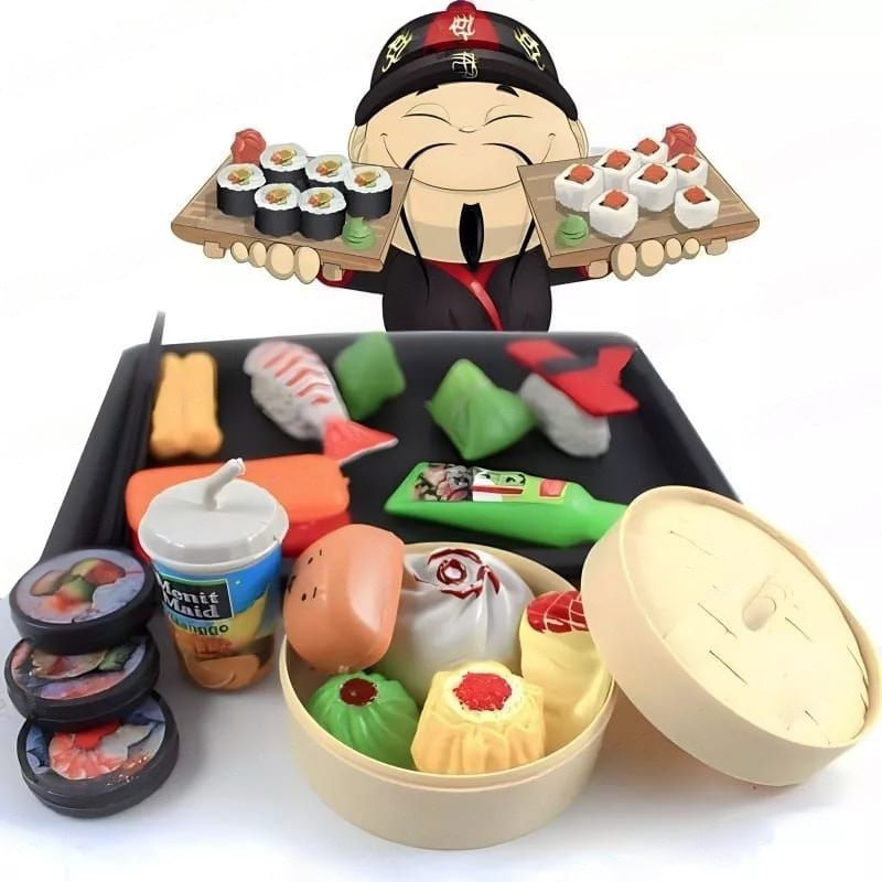 Mainan Anak Nampan Sushi / Mainan Sushi / Mainan Dimsum | FII STORE_
