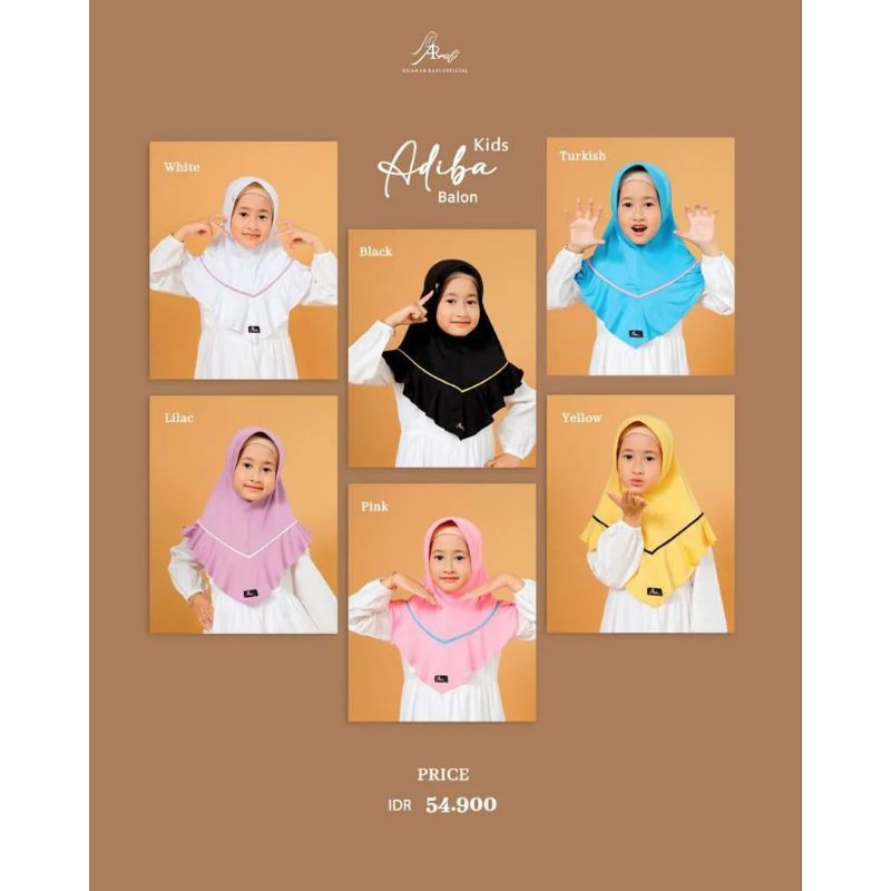Hijab arrafi kids | Arrafi adiba kids | bergo anak hijab arrafi