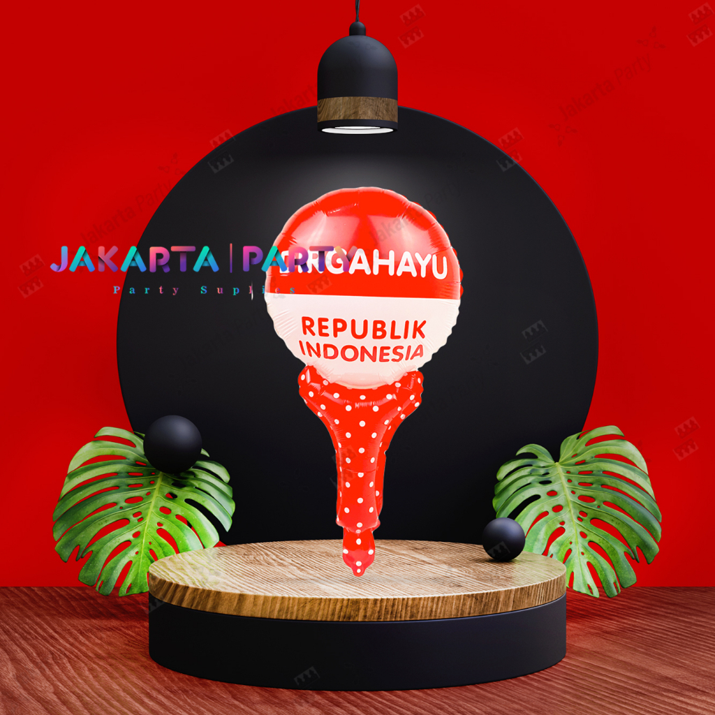 Balon Souvenir Merah Putih / Balon Foil Merah Putih / Balon Dirgahayu